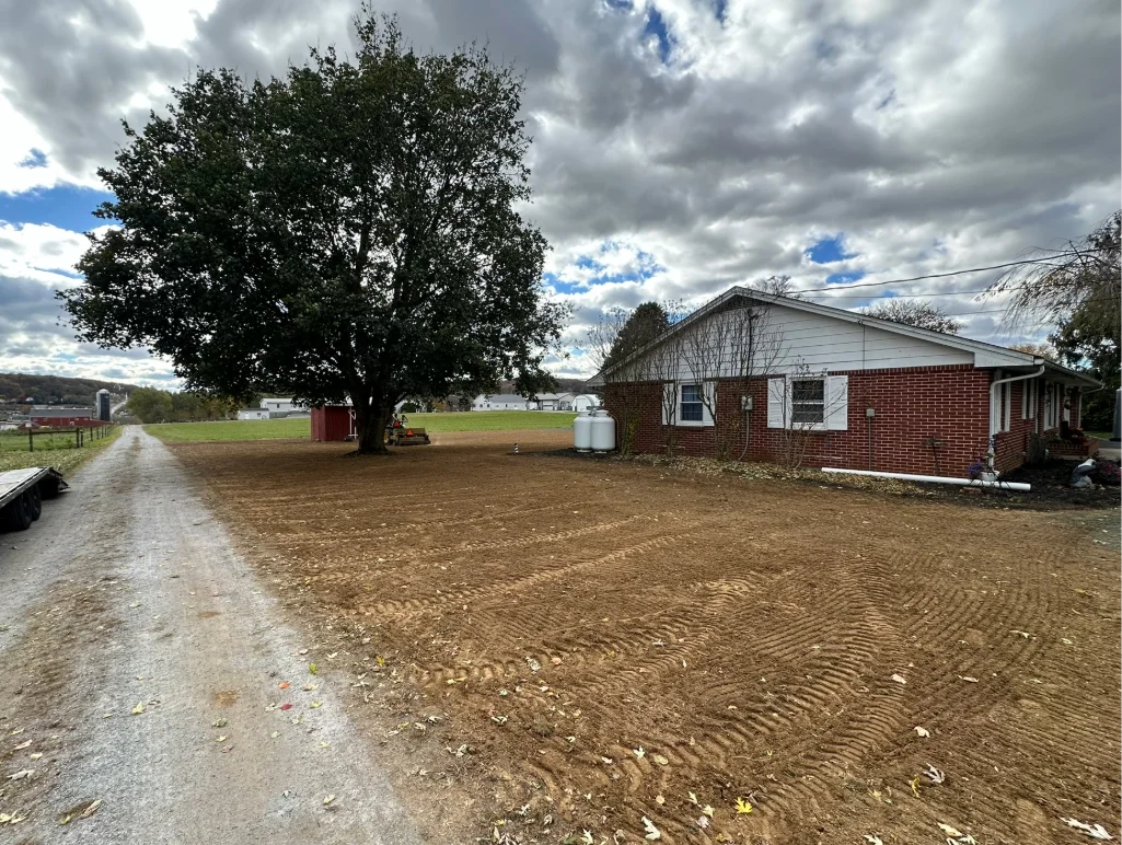 Residential Seeding - Before - Windyhill Property Care