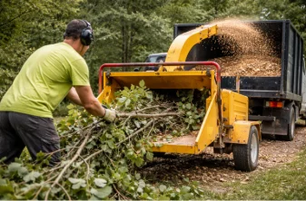 Wood chipping services