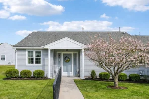 Well-maintained front lawn and landscaping at a residential home in Coatesville, PA