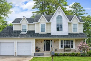 Residential landscaping services for a suburban home in Downingtown, PA