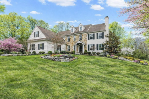 A well-manicured residential lawn in Malvern, PA