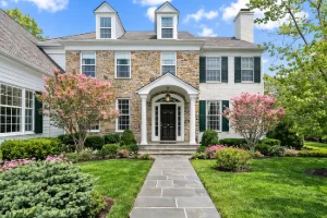 Front entryway residential landscaping services in Malvern, PA